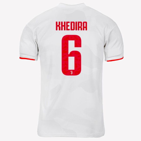 Camiseta Juventus NO.6 Khedira Replica Segunda Ropa 2019/20 Gris Blanco